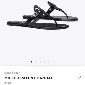 Tory Burch “Miller Patent Sandals”
